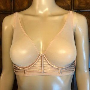 Victoria's Secret Satin/Mesh Strap Unlined Plunge